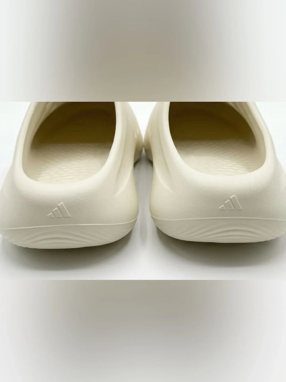 Adidas Men Adifom II Infinity Mules Size 7 Cream Slip-On Foam Clog Slides